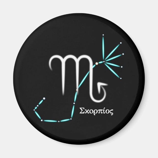 Zodiac Constellation Scorpio Magnet (Front)