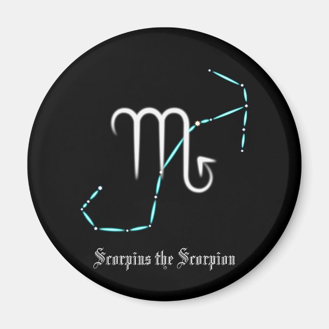 Zodiac Constellation Scorpio Magnet (Front)