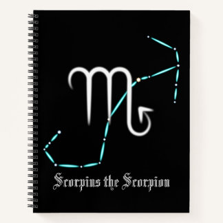 Zodiac Constellation Scorpio Notebook