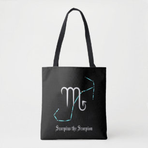 Zodiac Constellation Scorpio Tote Bag