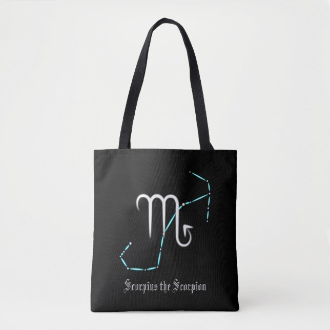 Zodiac Constellation Scorpio Tote Bag (Front)