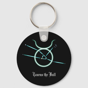Zodiac Constellation Taurus Keychain
