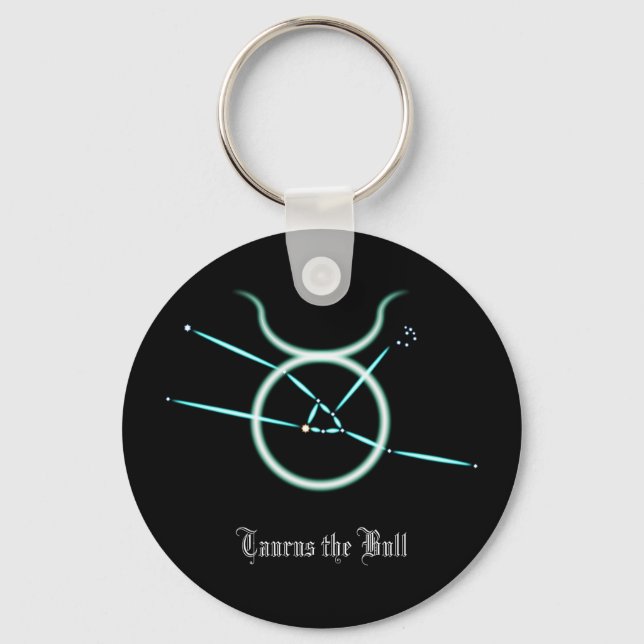 Zodiac Constellation Taurus Keychain (Front)