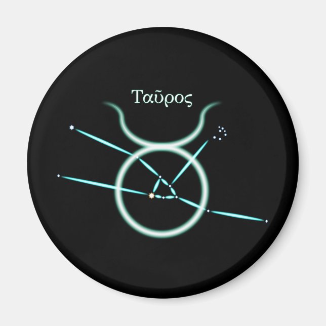Zodiac Constellation Taurus Magnet (Front)