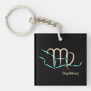 Zodiac Constellation Virgo Keychain