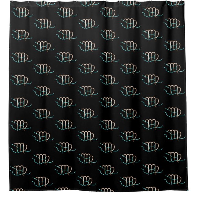 Zodiac Constellation Virgo Shower Curtain (Front)