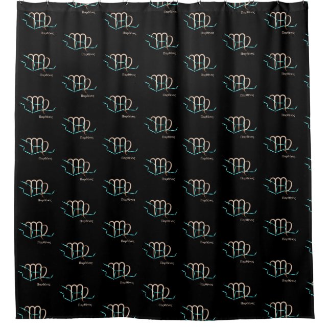 Zodiac Constellation Virgo Shower Curtain (Front)