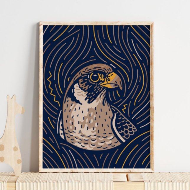 Zodiac Falcon Animal Print | Falcon Print  (Creator Uploaded)