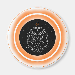 Zodiac Fire Element Leo Magnet