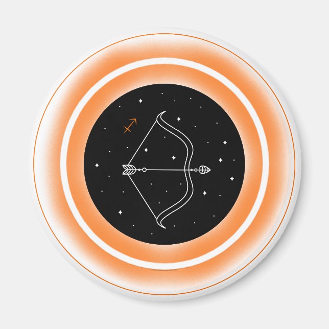 Zodiac Fire Element Sagittarius Magnet (Front)