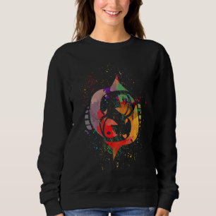 Zodiac  for Pisces Fish Artwork Horoscope Astrolog Sweatshirt