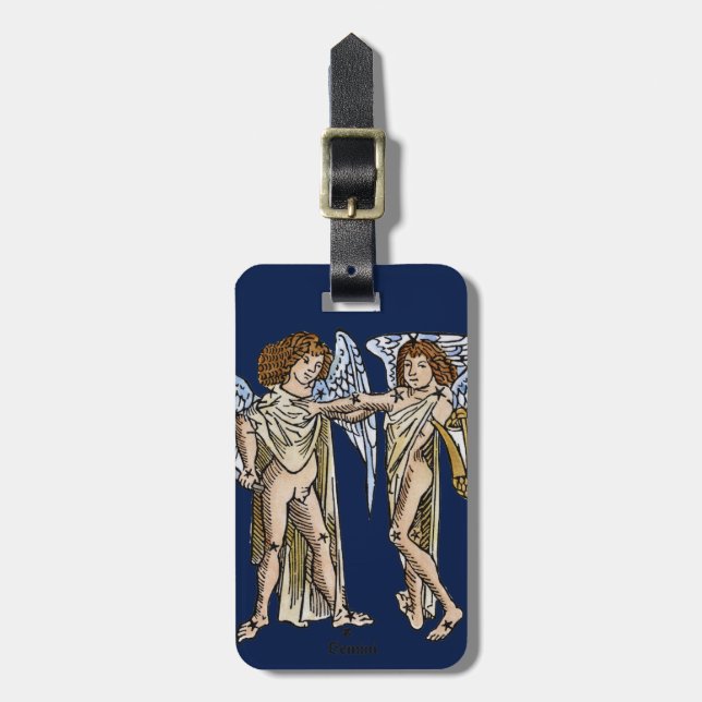 Zodiac: Gemini, 1482 Luggage Tag (Front Vertical)