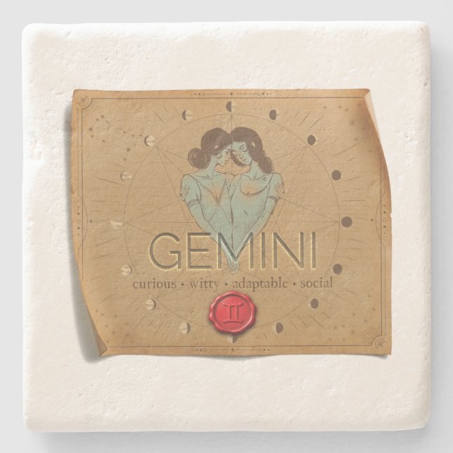 Zodiac - Gemini - Coaster (Front)