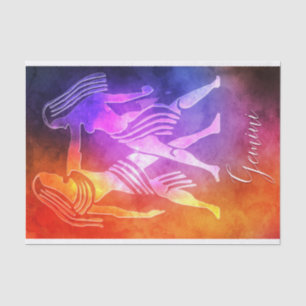 Zodiac : Gemini Colourful Candy Colours Tissue Paper