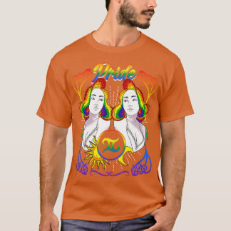 Zodiac Gemini LGBTQ Pride T-Shirt