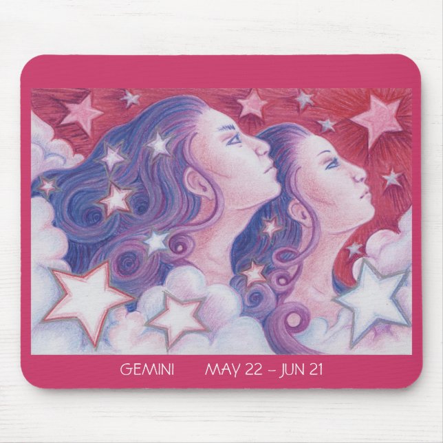 Zodiac Gemini mousepad dares (Front)
