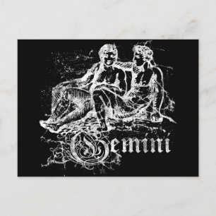Zodiac Gemini Postcard
