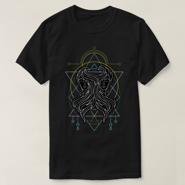 Zodiac Gemini T-Shirt (Design Front)