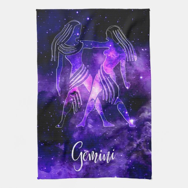 Zodiac : Gemini Tea Towel (Vertical)