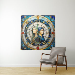 Zodiac - Gemini The Twins Tapestry
