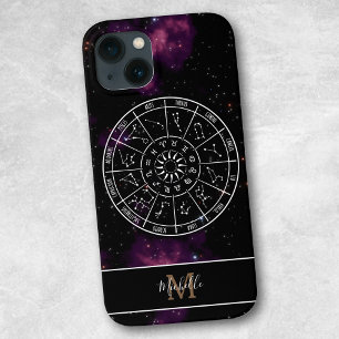 Zodiac iPhone Case   Astrology Symbols & Monogram
