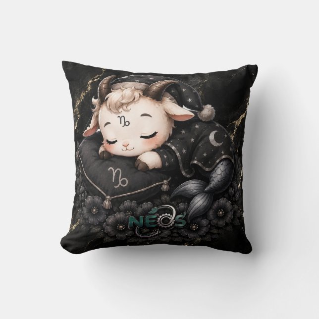 Zodiac Kawaii Neos Capricorn Cushion (Front)