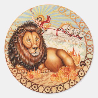 Zodiac Leo - Customise it! Classic Round Sticker