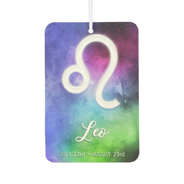 Zodiac : Leo Dates Car Air Freshener (Front)