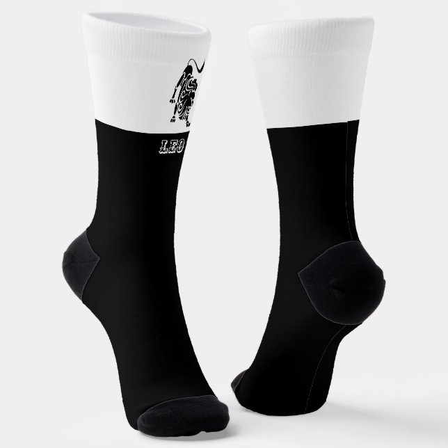 Zodiac Leo sign Socks (Angled)