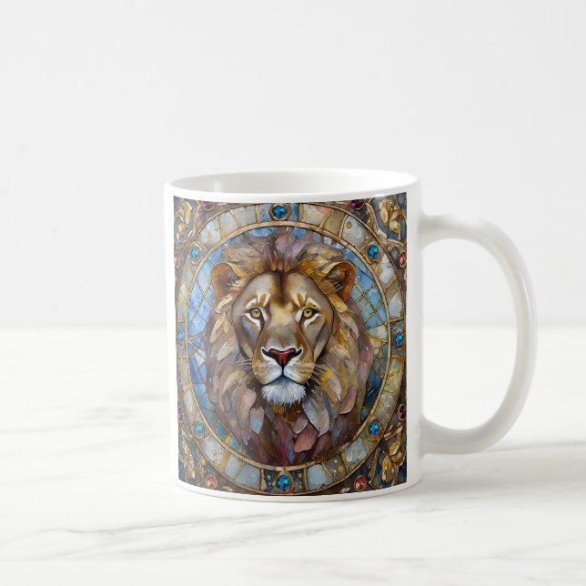 Zodiac - Leo the Lion Coffee Mug (Right)