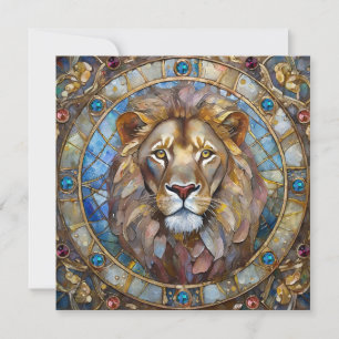 Zodiac - Leo the Lion Holiday Card