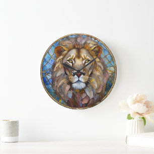 Zodiac - Leo the Lion Large Clock