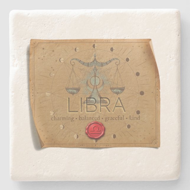 Zodiac - Libra - Coaster (Front)
