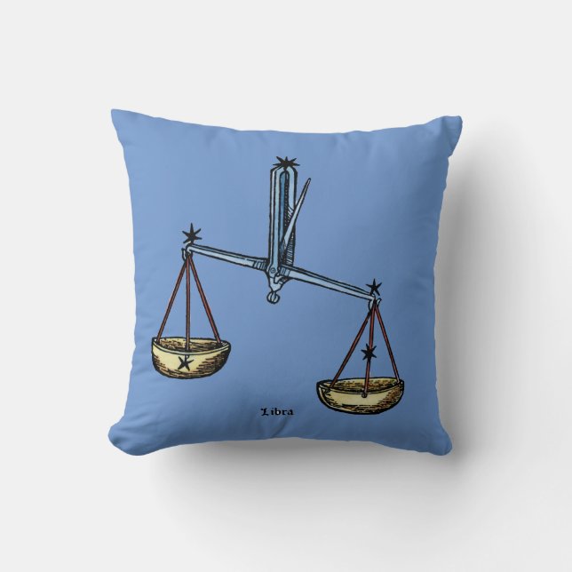 Zodiac: Libra In Colour Cushion (Front)