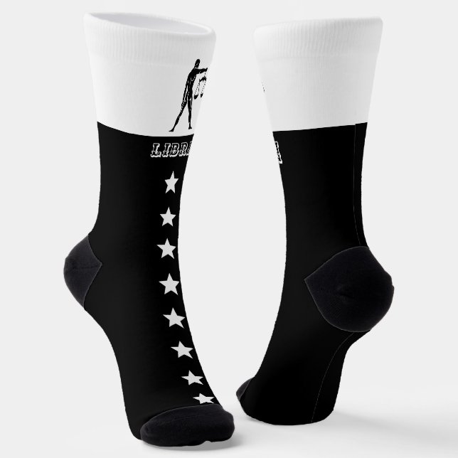 Zodiac Libra sign  Socks (Angled)