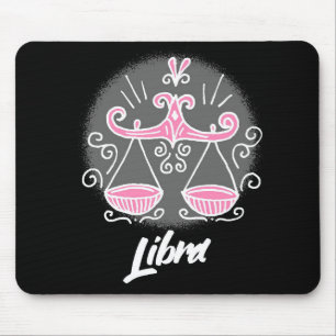 Zodiac Libra Symbol Mouse Pad