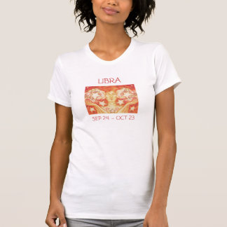 Zodiac Libra t-shirt ladies text