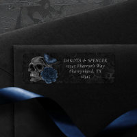 Zodiac Magic | Dark Teal Green Gothic Skull Roses