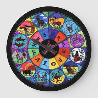 Zodiac Mandala Round (Large) Wall Clock