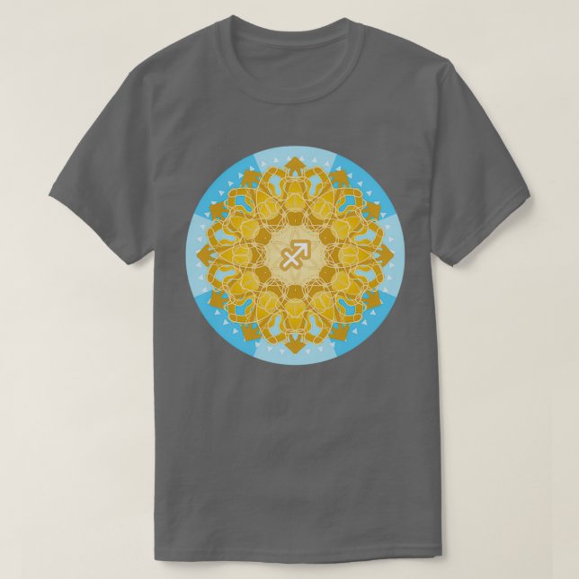 Zodiac Mandala SAGITTARIUS T-Shirt (Design Front)