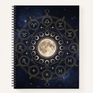 Zodiac & Moon Phase Celestial Journal