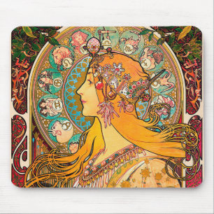 Zodiac, Mucha Mouse Pad