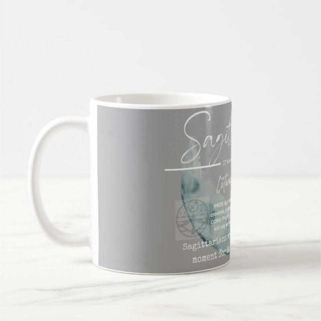 Zodiac mug- sagittarius coffee mug (Left)