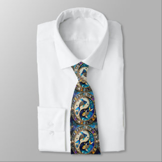 Zodiac - Pisces Fish Yin and Yang Tie