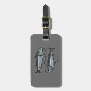 Zodiac: Pisces In Colour Luggage Tag