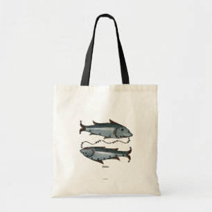 Zodiac: Pisces In Colour Tote Bag