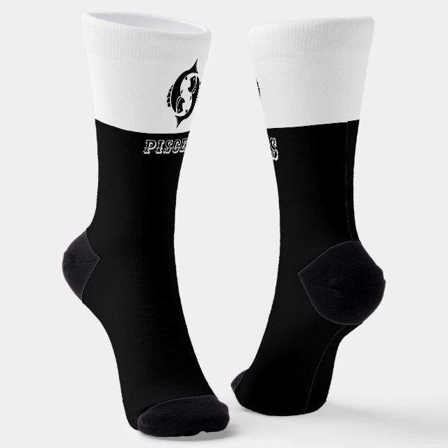 Zodiac Pisces sign Socks (Angled)