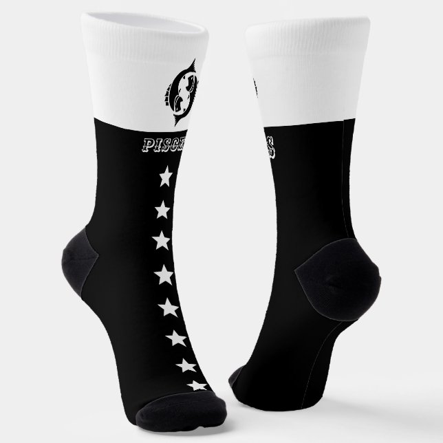Zodiac Pisces sign  Socks (Angled)