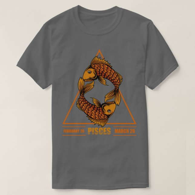 Zodiac Pisces T-Shirt (Design Front)