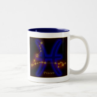 Zodiac - Pisces Two-Tone Coffee Mug